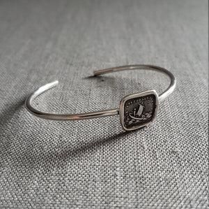 If I lose you I am lost - Wax Seal Cuff Bracelet
