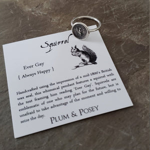 Squirrel - Skinny Whimsy Stack Ring