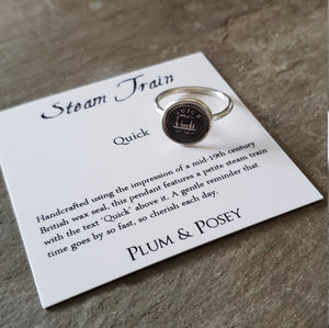 Steam Train - Skinny Whimsy Ring