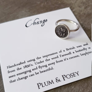 Butterfly - Changes - Skinny Whimsy Ring