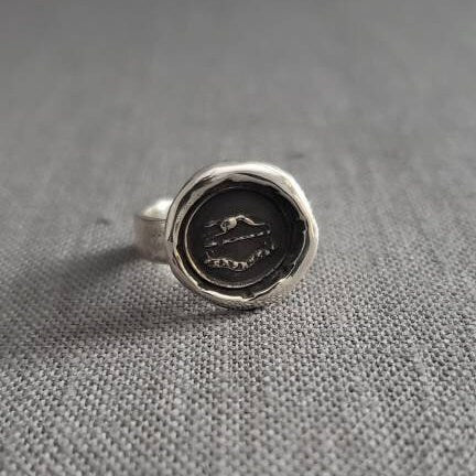 Greyhound - Perseverance - Wax seal ring