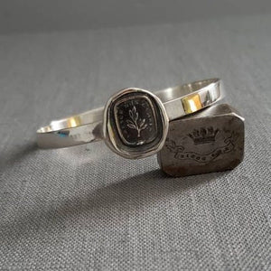 Grow Don't Change Bangle Bracelet - Wax Seal Bangle