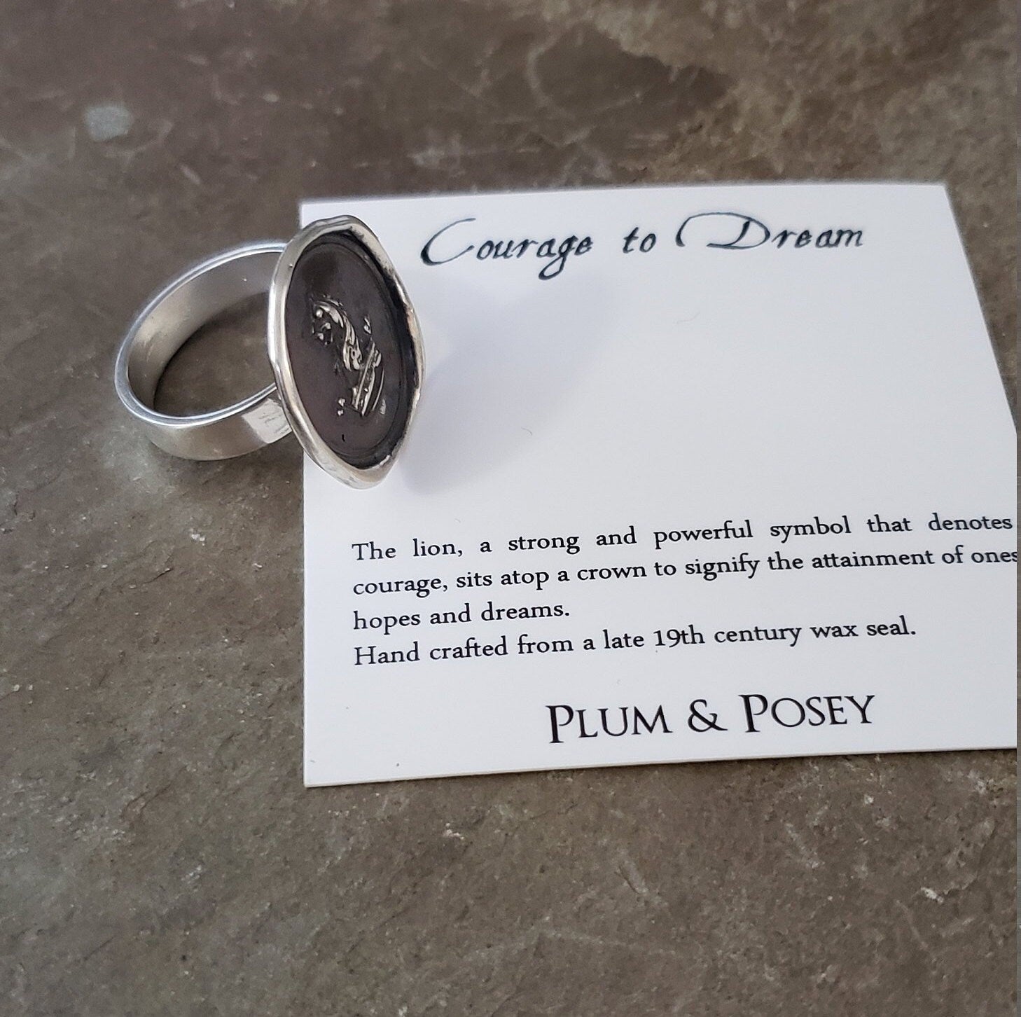Courage to Dream Wax seal ring