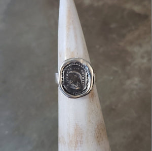 Rainbow Wax Seal Ring - Remember the promise