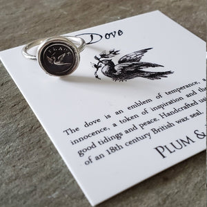 Peace Dove - Skinny Whimsy Ring
