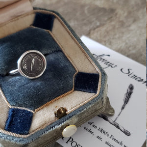 Feather - Always Sincere - Skinny Whimsy Ring