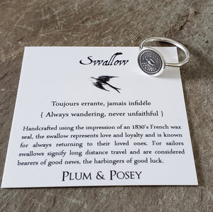 Swallow - Skinny Whimsy Ring