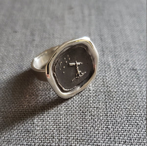 Dream Big - Look to the stars - Wax seal ring