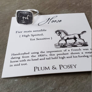 High Spirited Horse - Skinny Stacking Ring