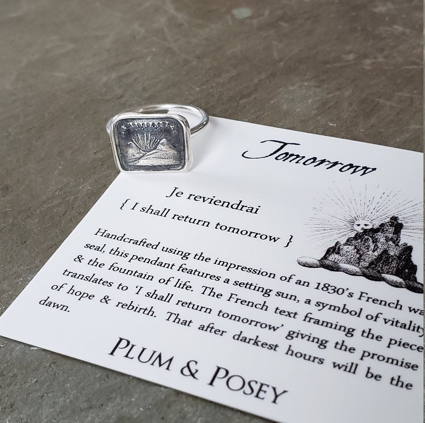 I shall return - Skinny Stacking Ring