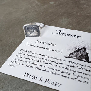 I shall return - Skinny Stacking Ring