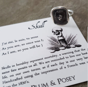 Skull - Skinny Stacking Ring