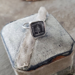 Leaning Tree - Skinny Stacking Ring