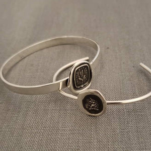 Grow Don't Change Bangle Bracelet - Wax Seal Bangle