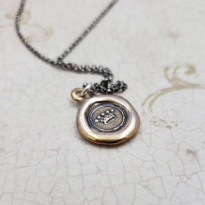 Crown Pendant in Bronze