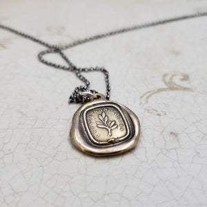 Growth Necklace in Bronze  - Grow, don't change