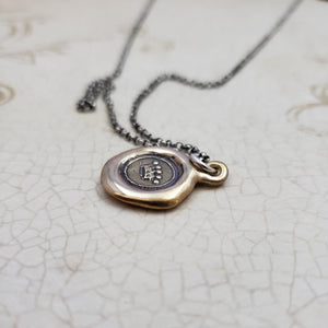 Crown Pendant in Bronze