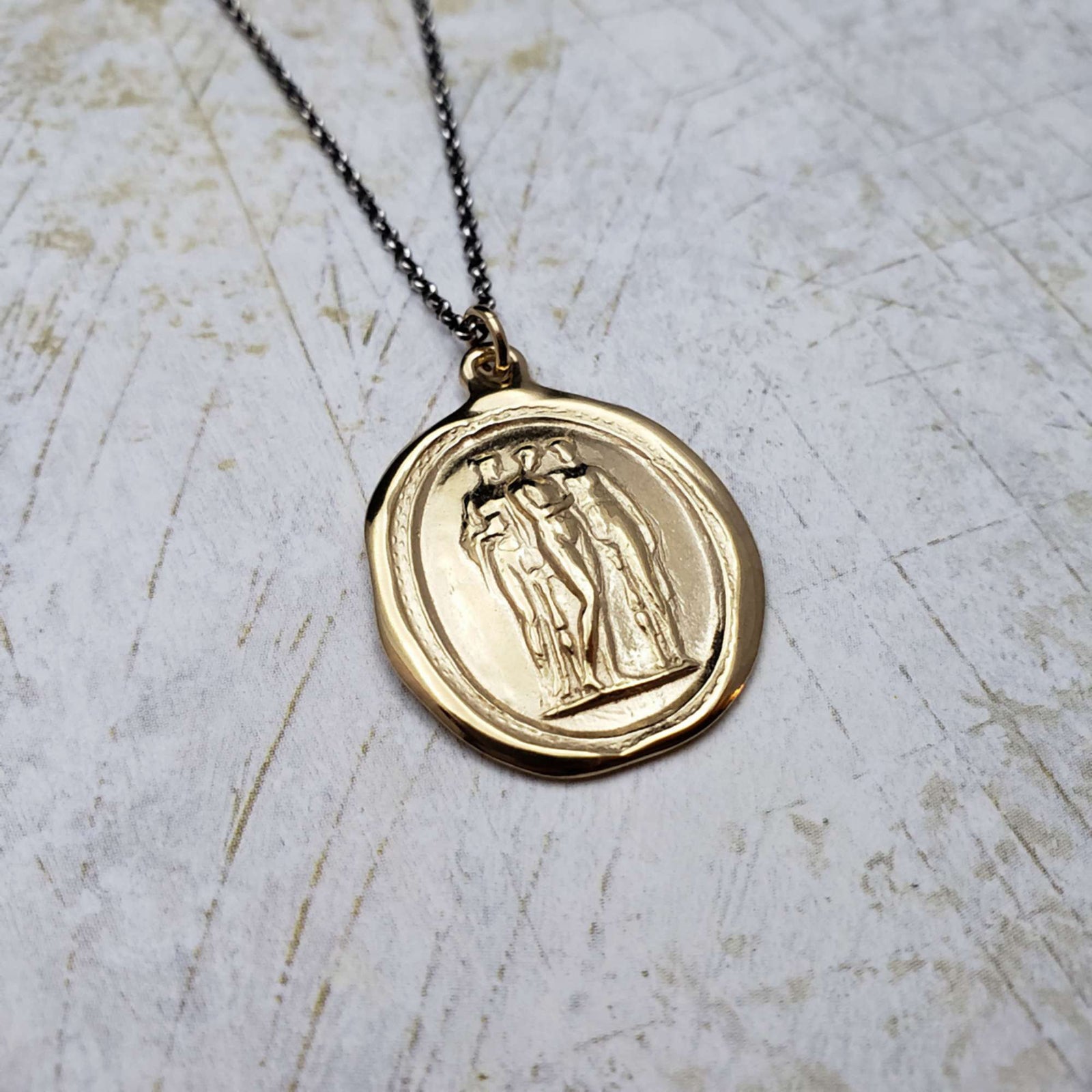 The 3 Graces - Charm, Beauty, Creativity in Gold Vermeil