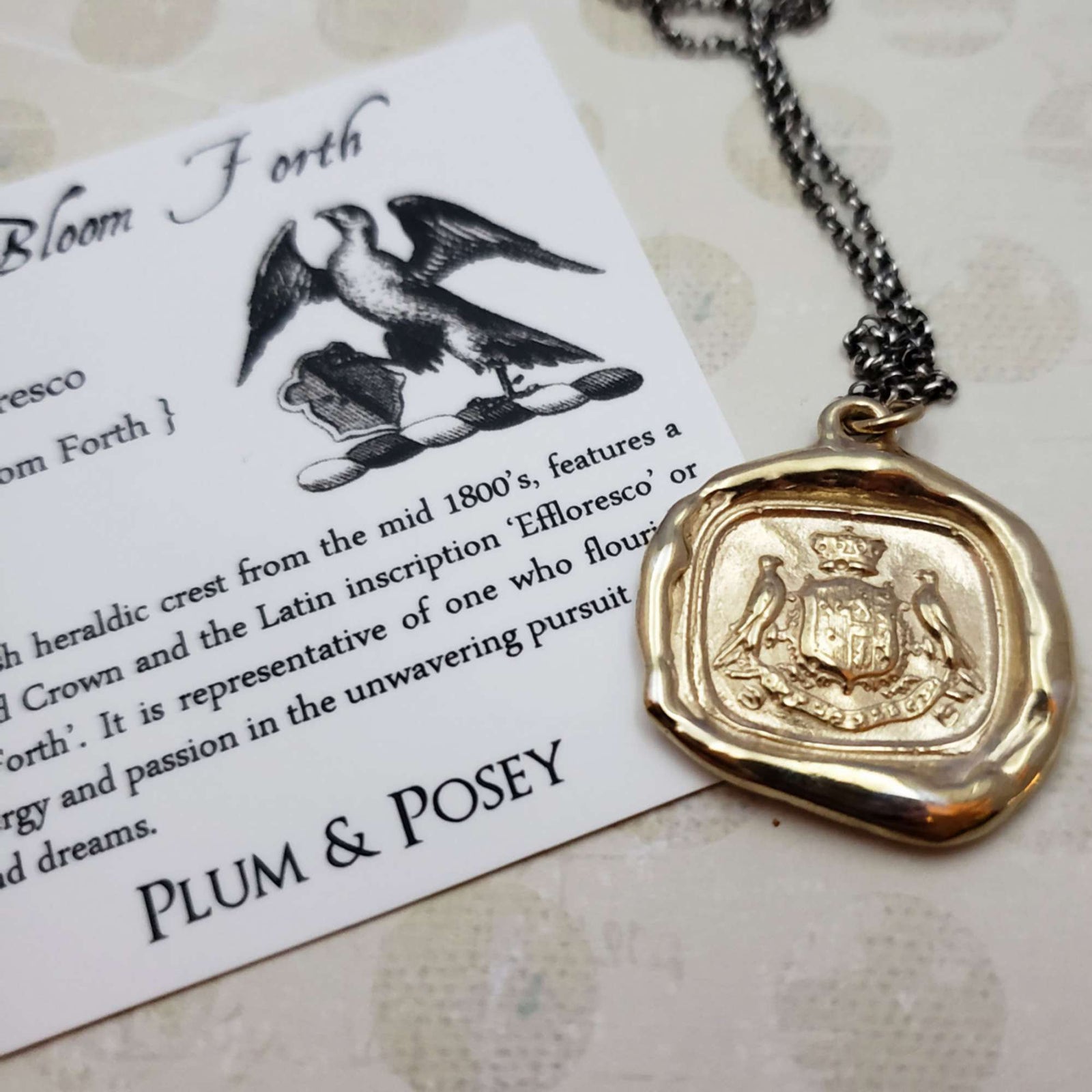 Hawks Crest - Bloom Forth in Gold Vermeil