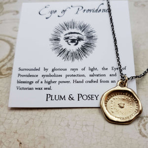 Eye of Providence Necklace in Gold Vermeil