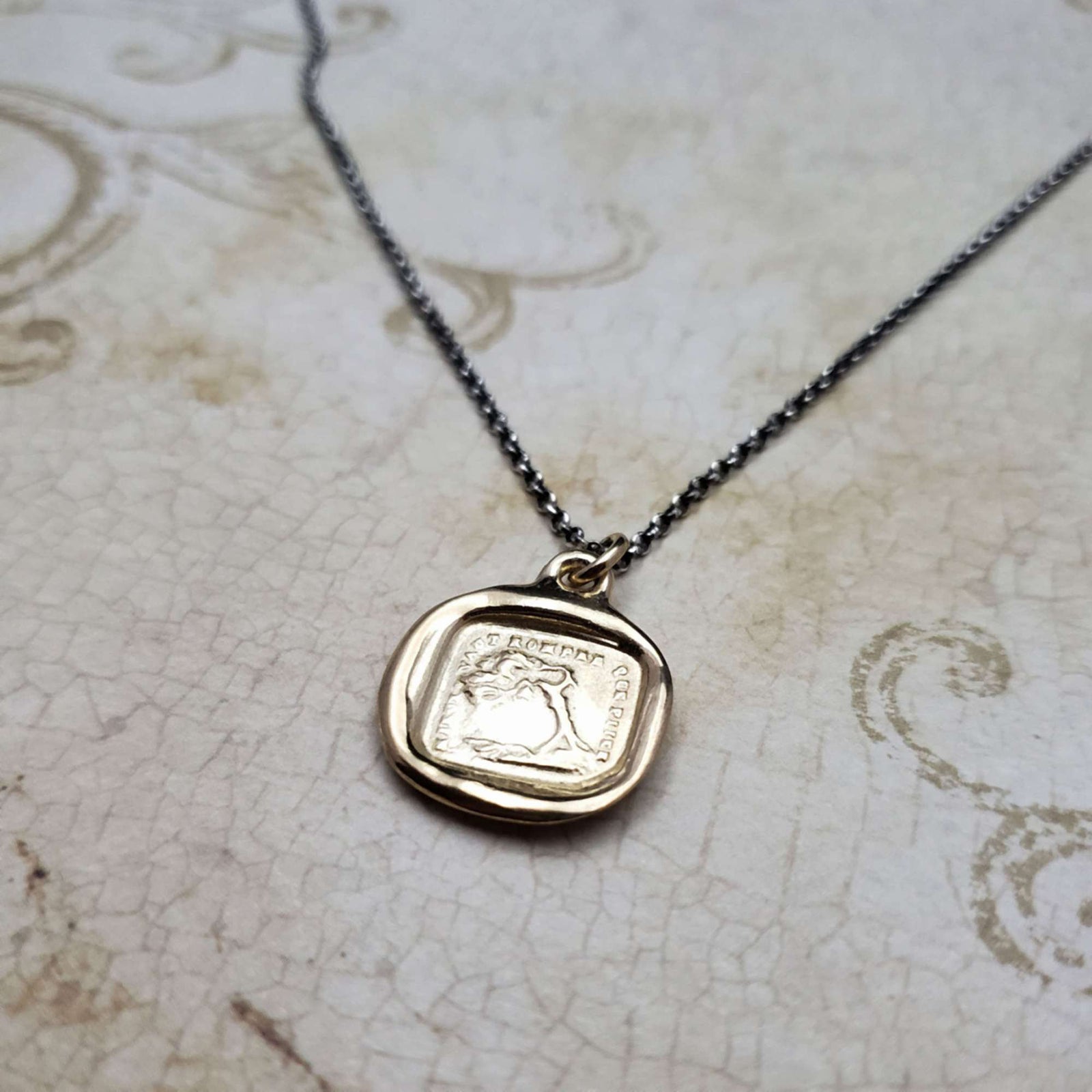 Oak Strength Necklace - 'Bend Don't Break' in Gold Vermeil