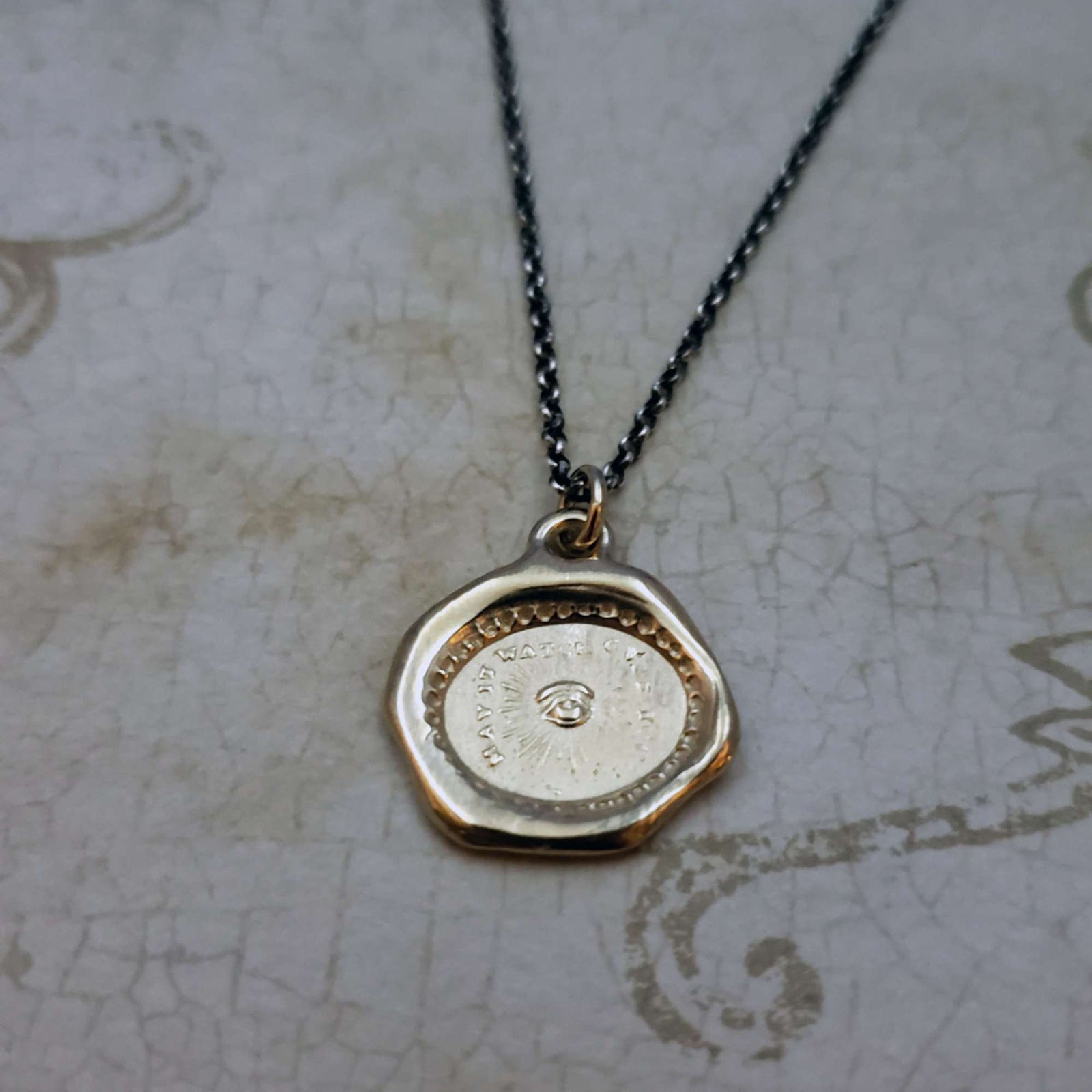 Eye of Providence Necklace in Gold Vermeil