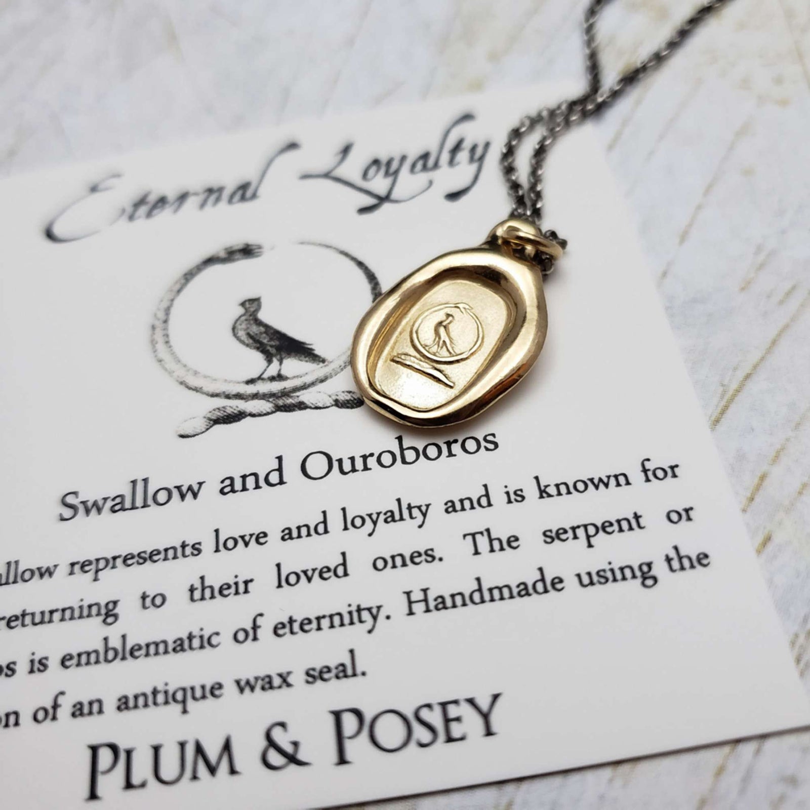 Swallow and Serpent - Eternal Loyalty in Gold Vermeil
