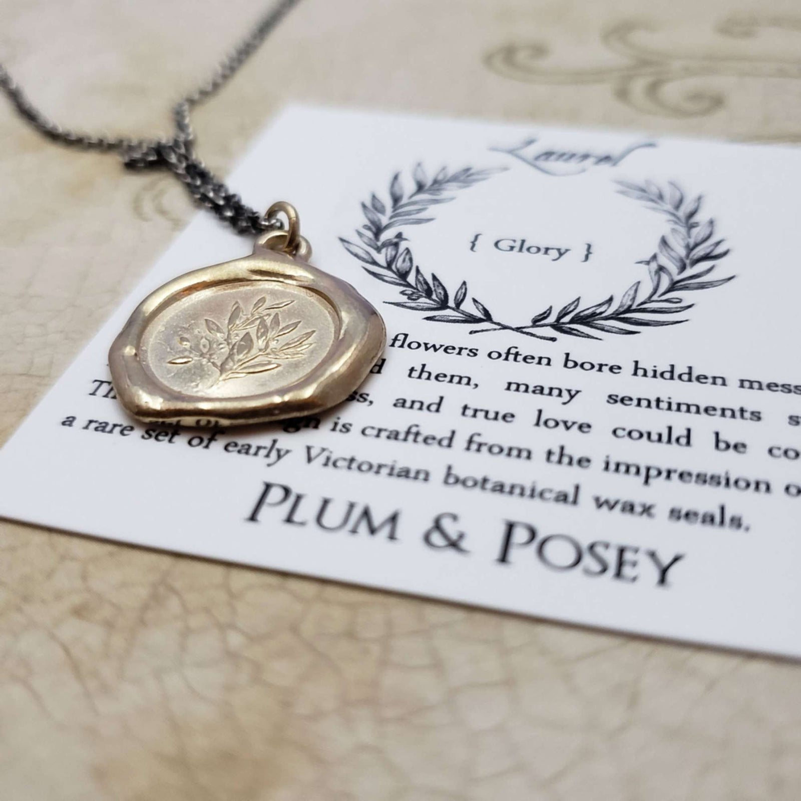 Laurel - Glory and Achievement in Gold Vermeil