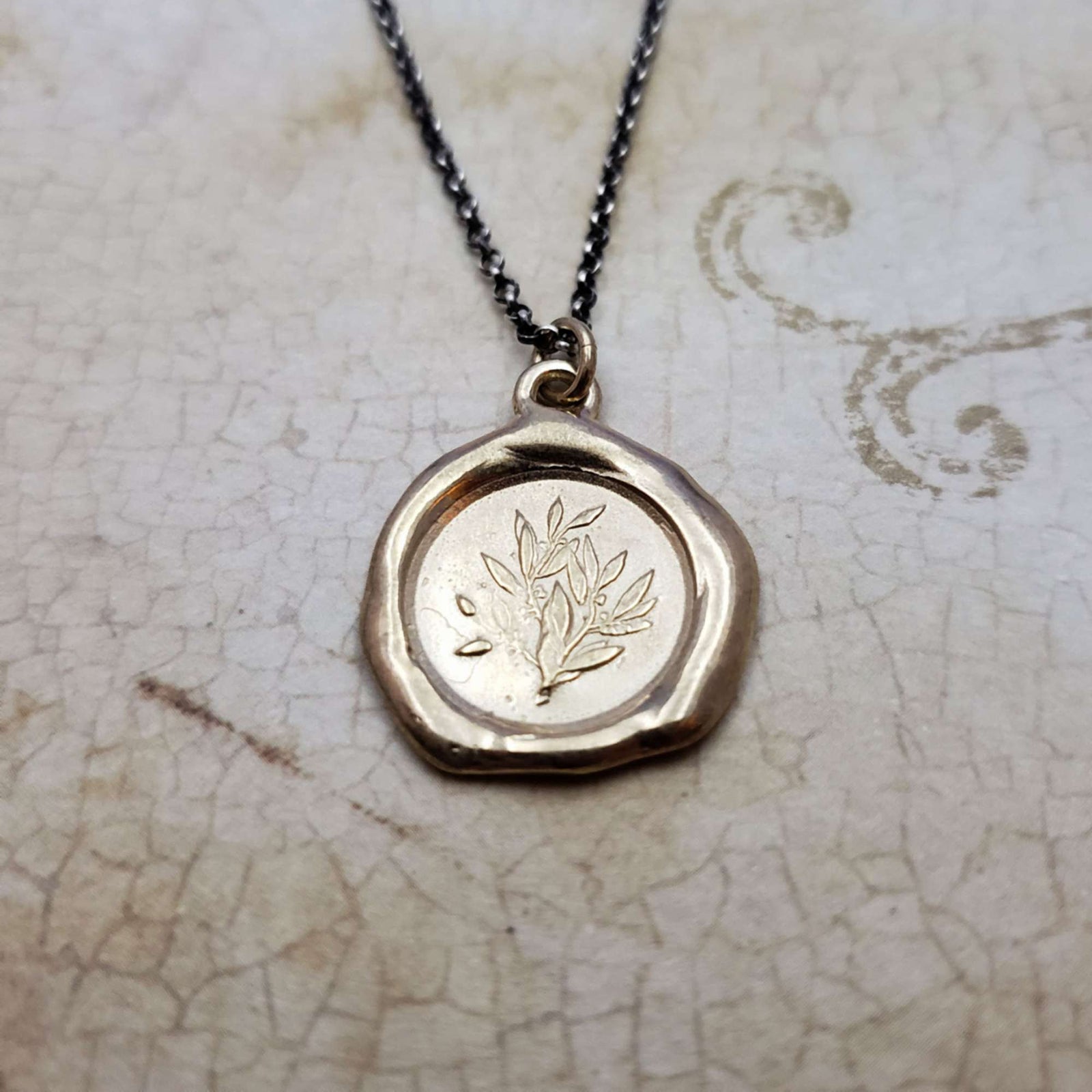 Laurel - Glory and Achievement in Gold Vermeil