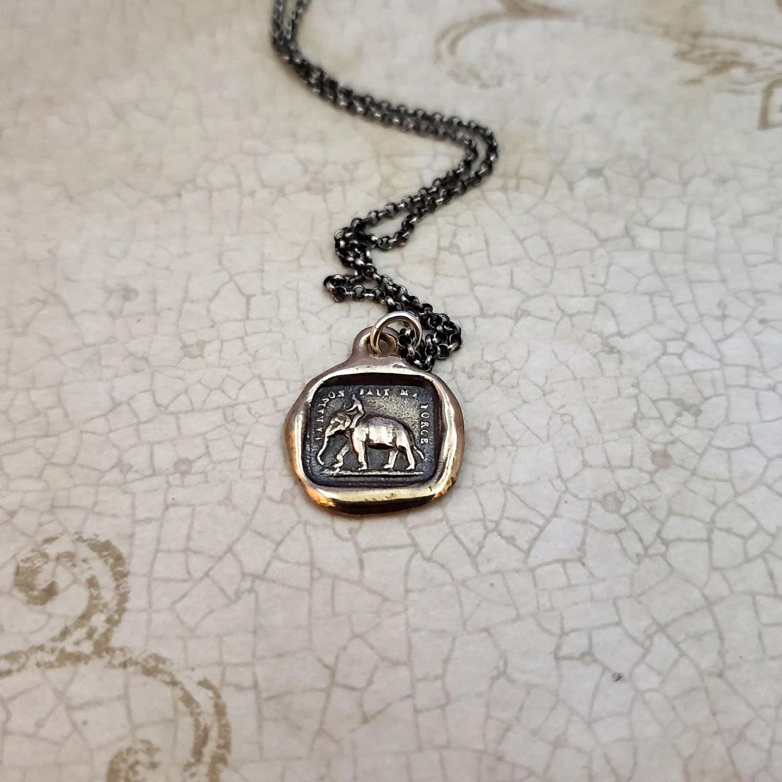 Elephant - My Strength is my Virtue in Bronze