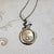Loyalty and Love Crowned Hearts Wax Seal Necklace in Bronze