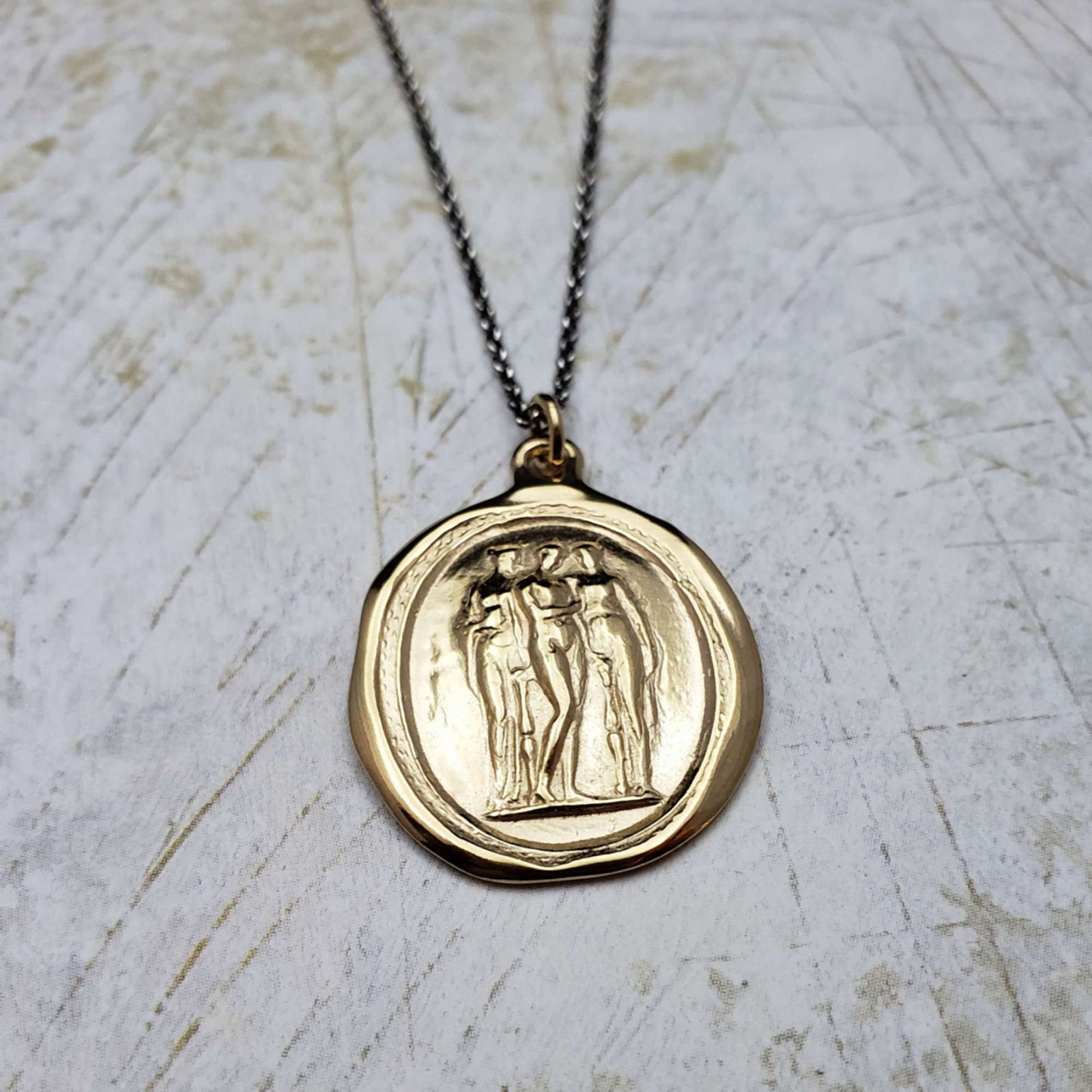 The 3 Graces - Charm, Beauty, Creativity in Gold Vermeil
