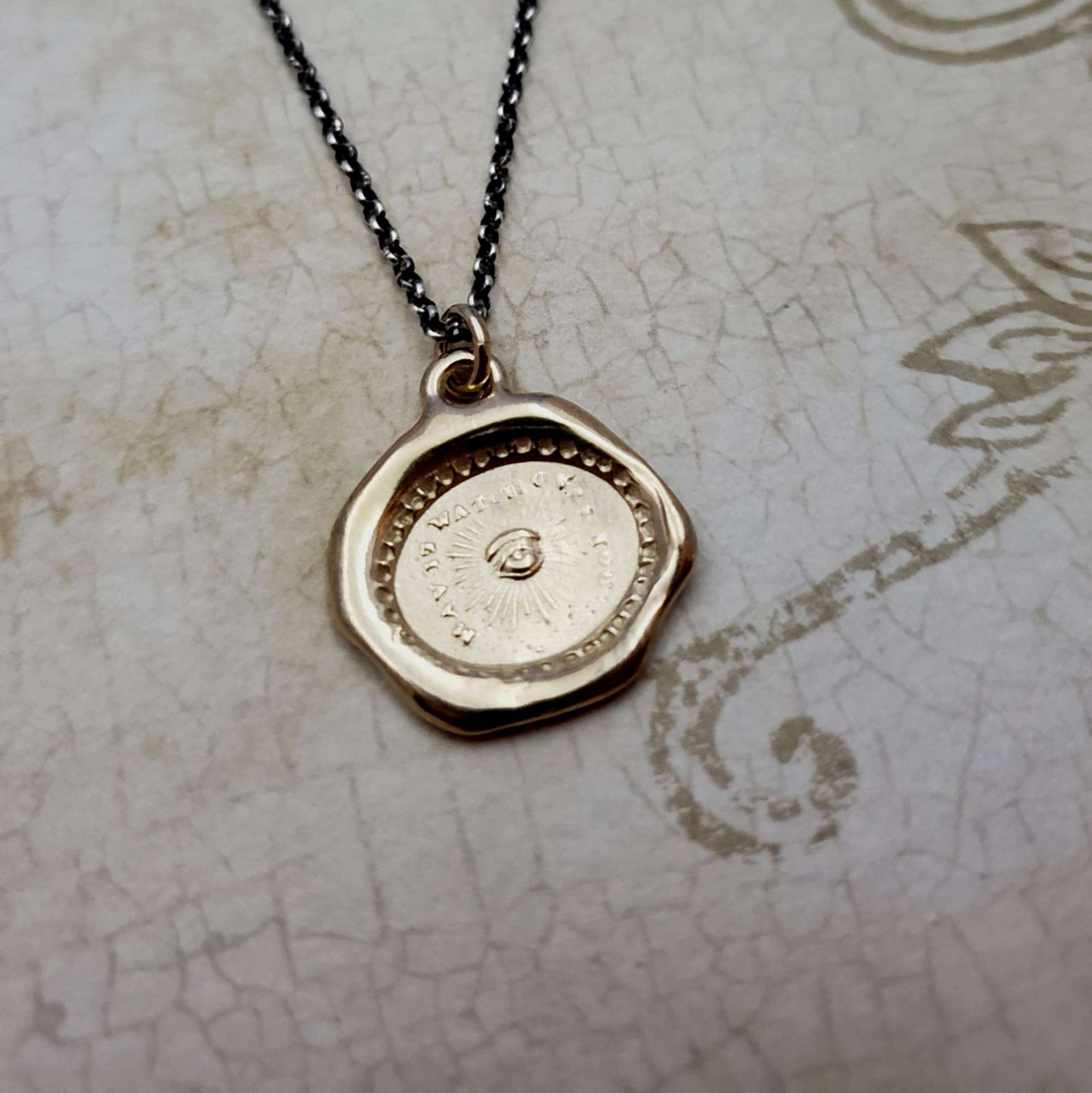 Eye of Providence Necklace in Gold Vermeil