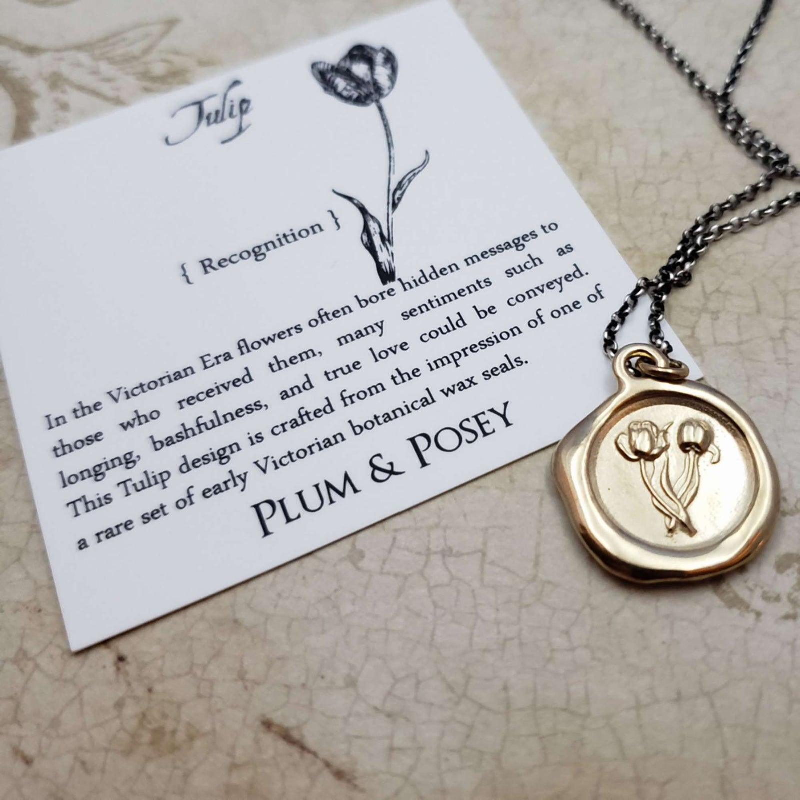Tulip - Fame, Recognition, Achievement in Gold Vermeil
