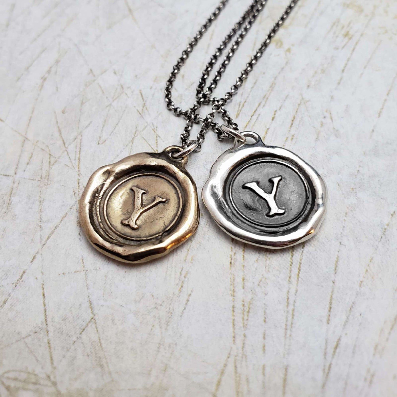 Initial Y in Bronze