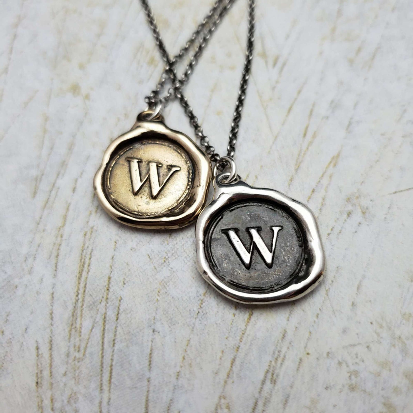 Initial W in Bronze