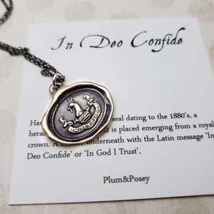 In God I Trust - In Deo Confide in bronze