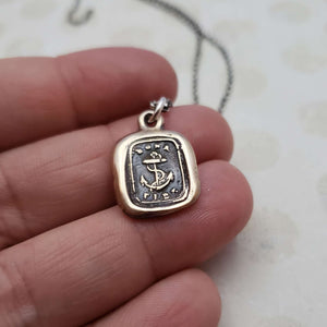 Anchor - Hope and Good Faith in bronze