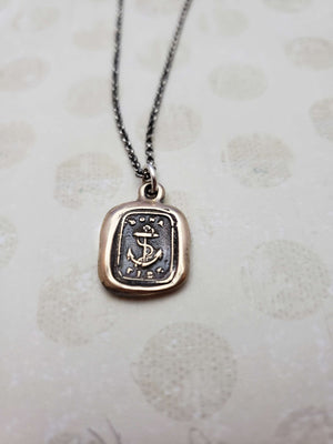 Anchor - Hope and Good Faith in bronze