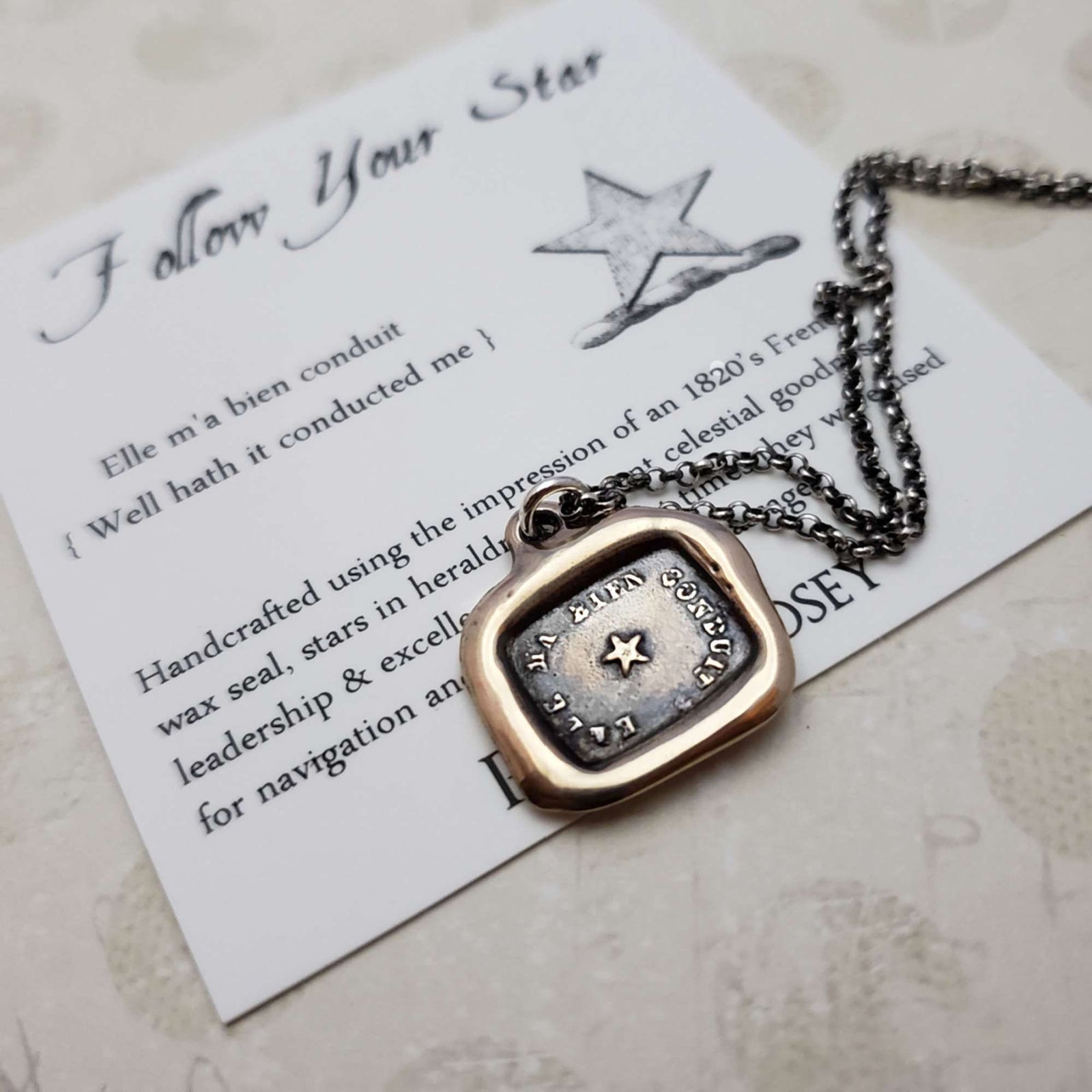 North Star - Guiding Star in bronze