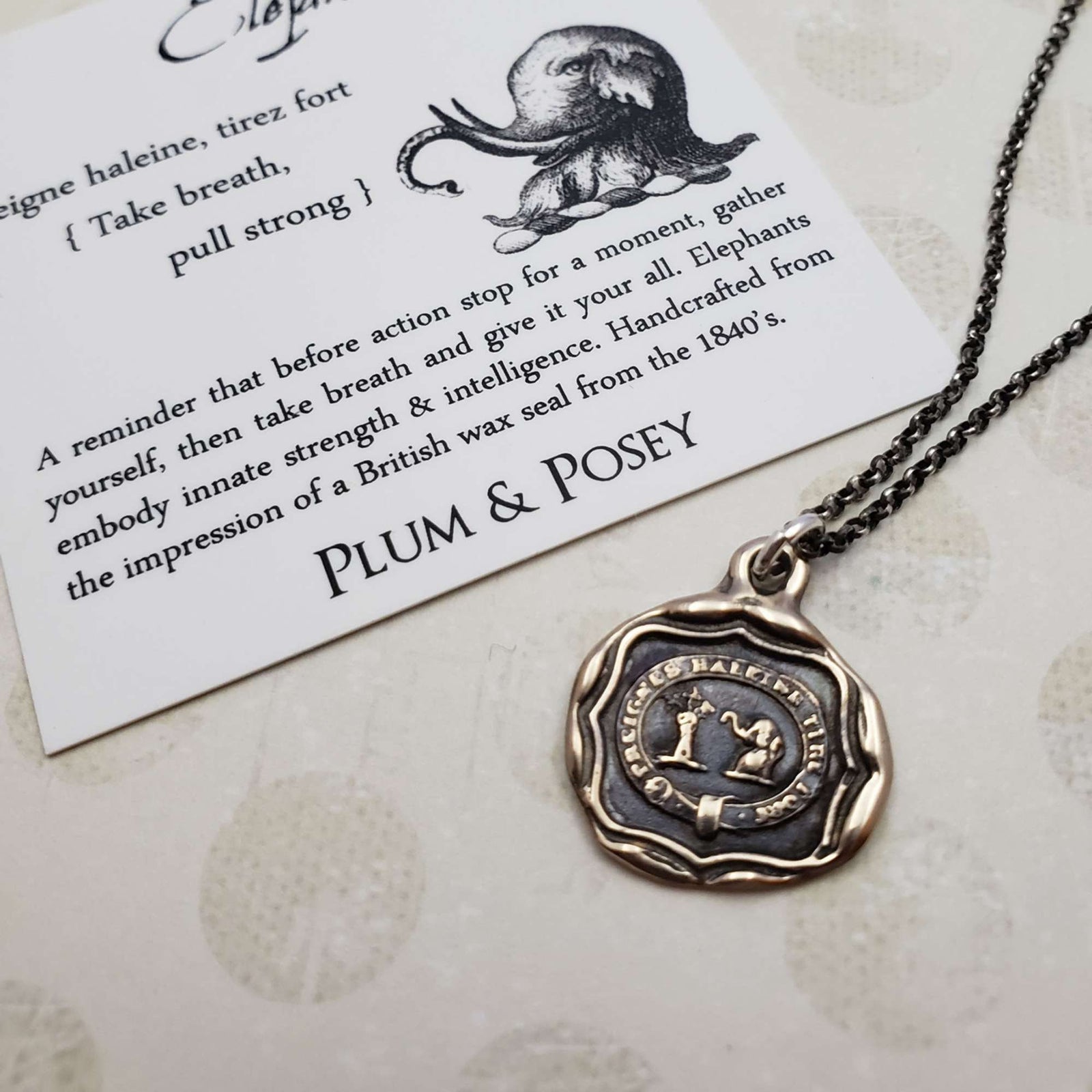 Elephant - Take Breath, Pull Strong in bronze