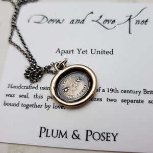 Two Doves - Apart Yet United in bronze