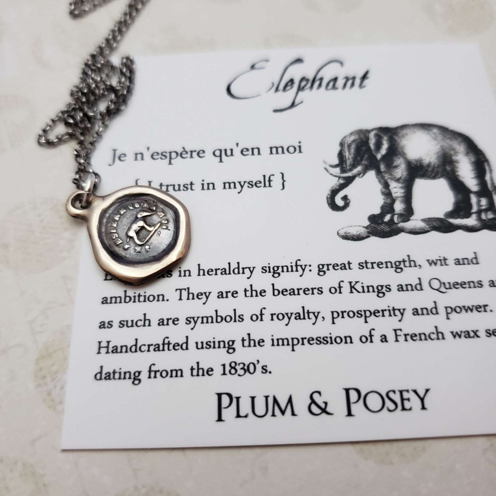 Elephant - I trust in myself in bronze