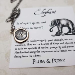 Elephant - I trust in myself in bronze