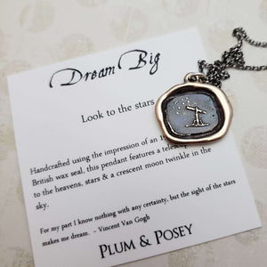 Look to the stars - Dream big in bronze