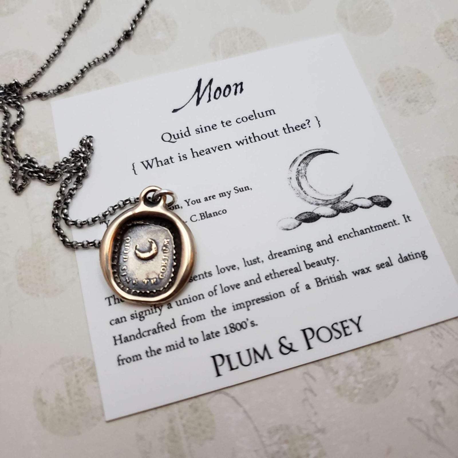 Moon - What is heaven without thee in bronze