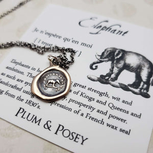 Elephant - I trust in myself in bronze