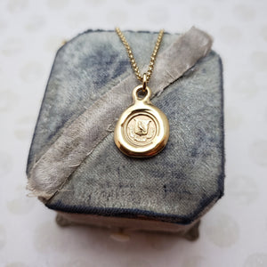 Mini Raven - God Feeds the Ravens in Gold Vermeil