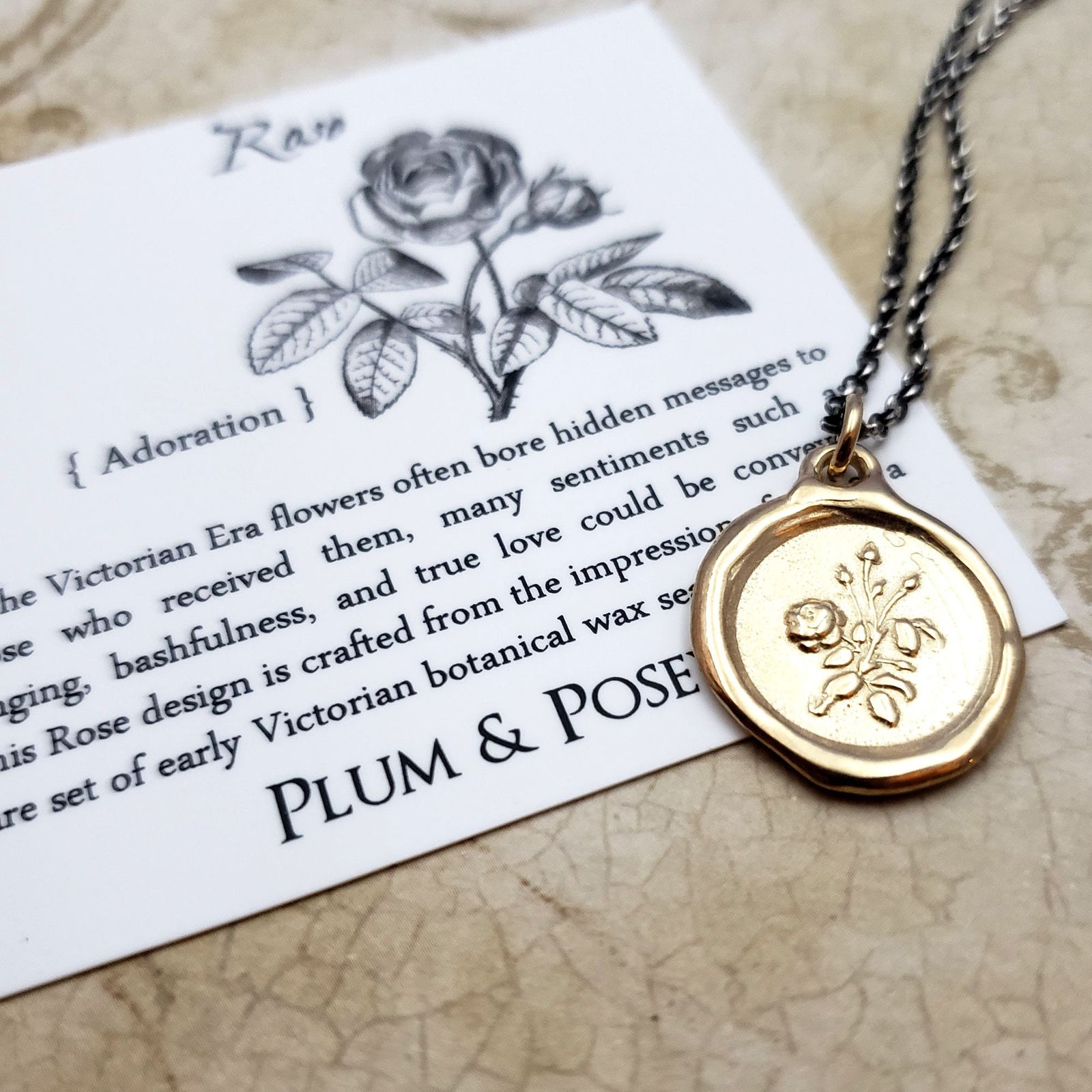 Rose - Adoration and Love in Gold Vermeil