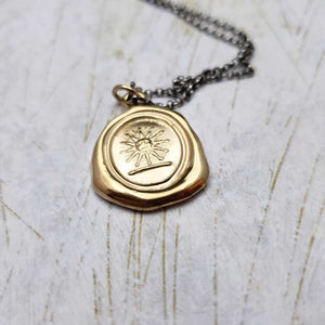 Sun in His Glory in Gold Vermeil